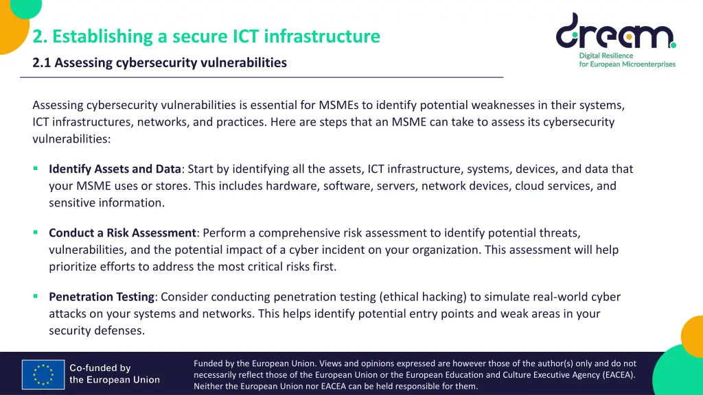 2 establishing a secure ict infrastructure