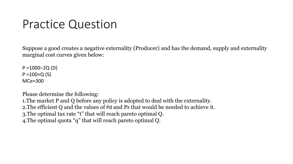 practice question