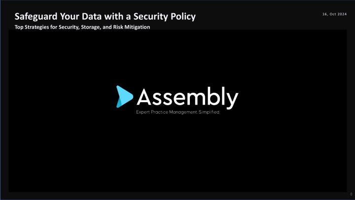 safeguard your data with a security policy