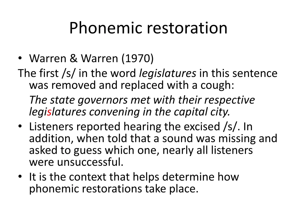 phonemic restoration