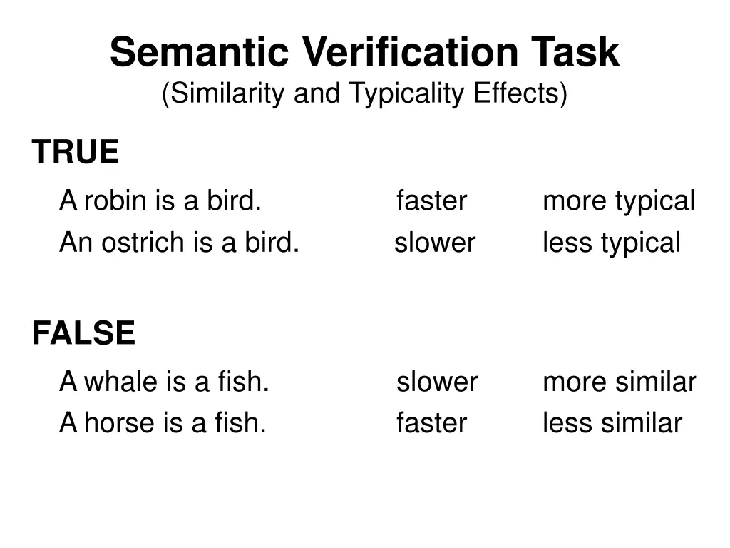 semantic verification task similarity