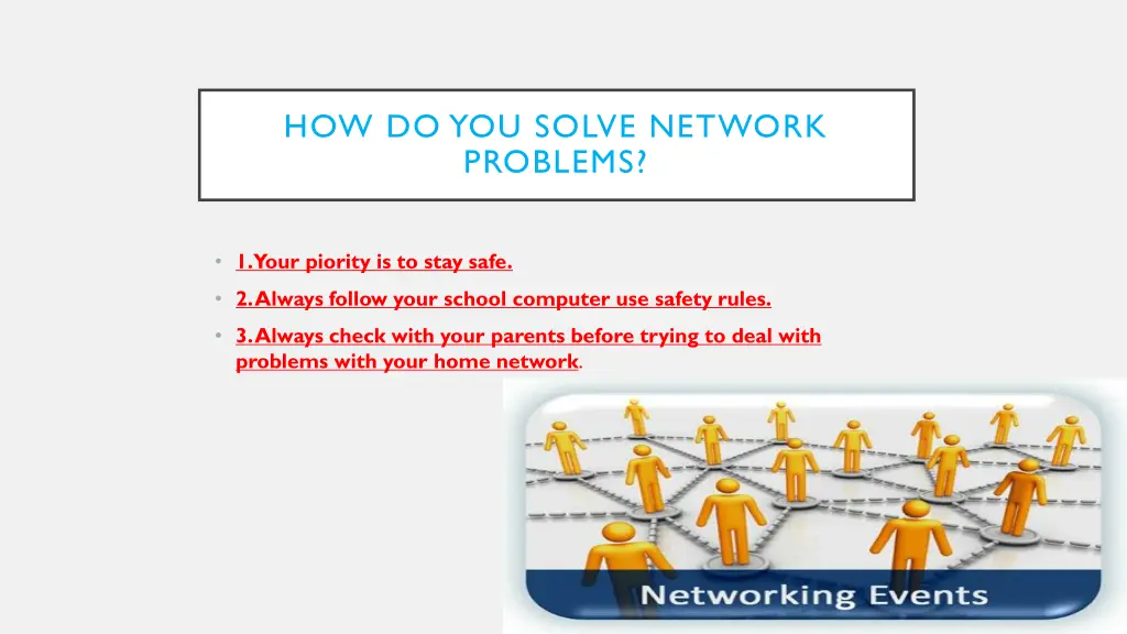 how do you solve network problems