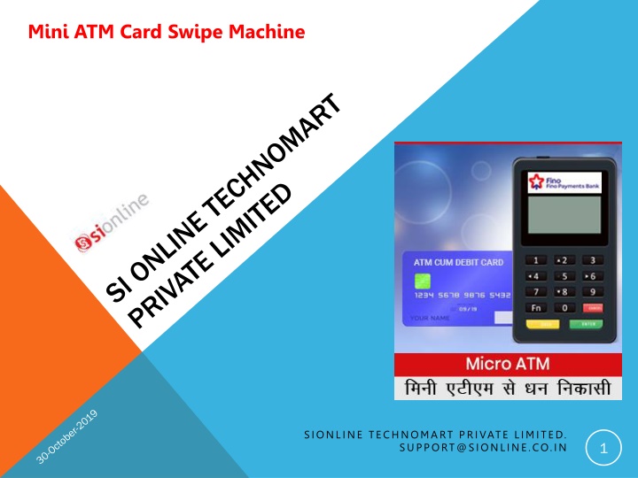 mini atm card swipe machine
