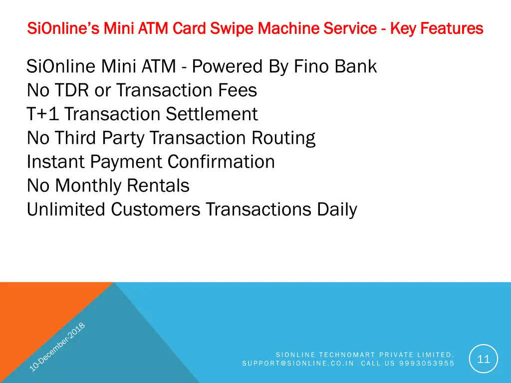 sionline sionline s s mini atm card swipe machine