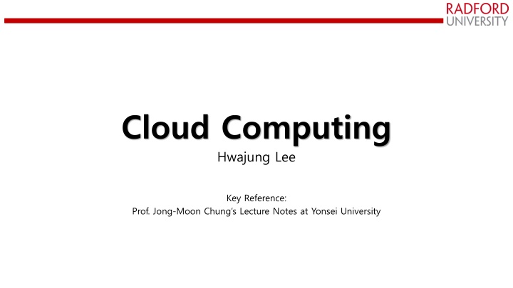cloud computing hwajung lee