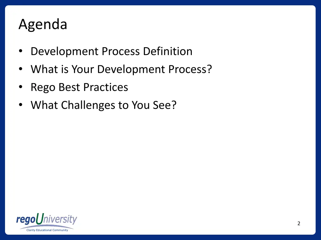 agenda