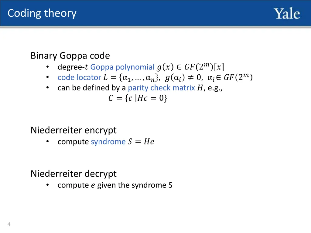 coding theory