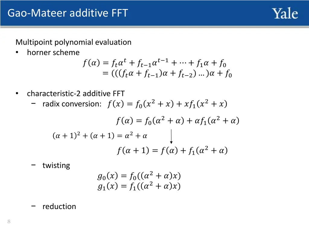 gao mateer additive fft