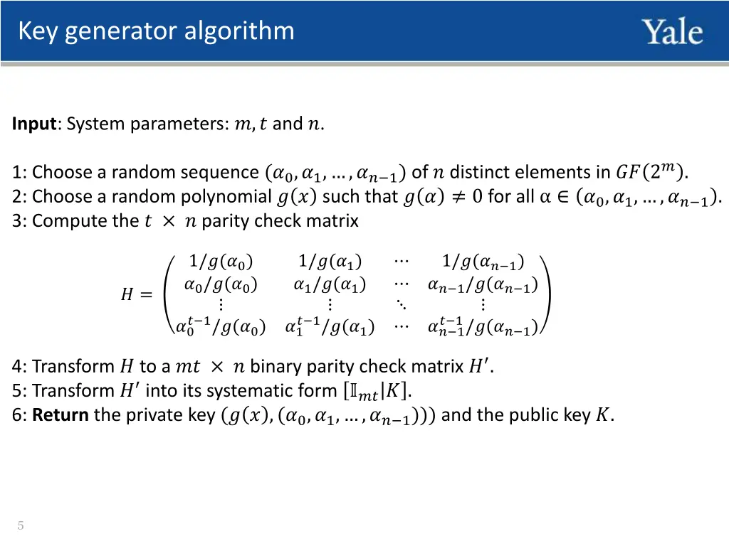 key generator algorithm