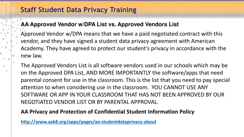 staff student data privacy training 7