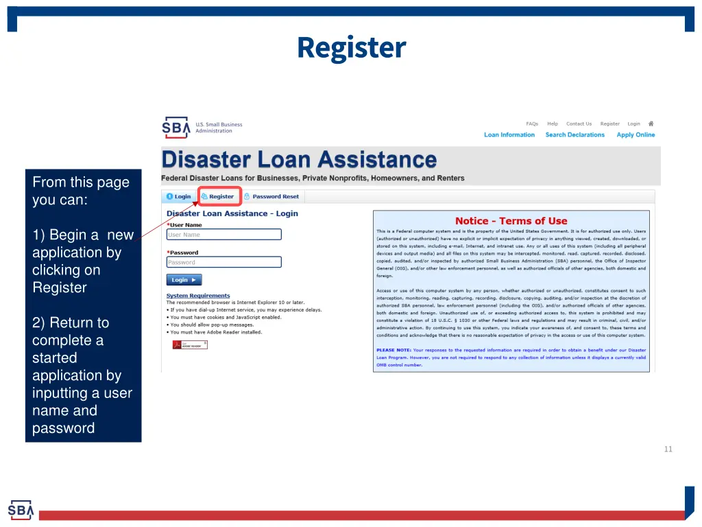 register