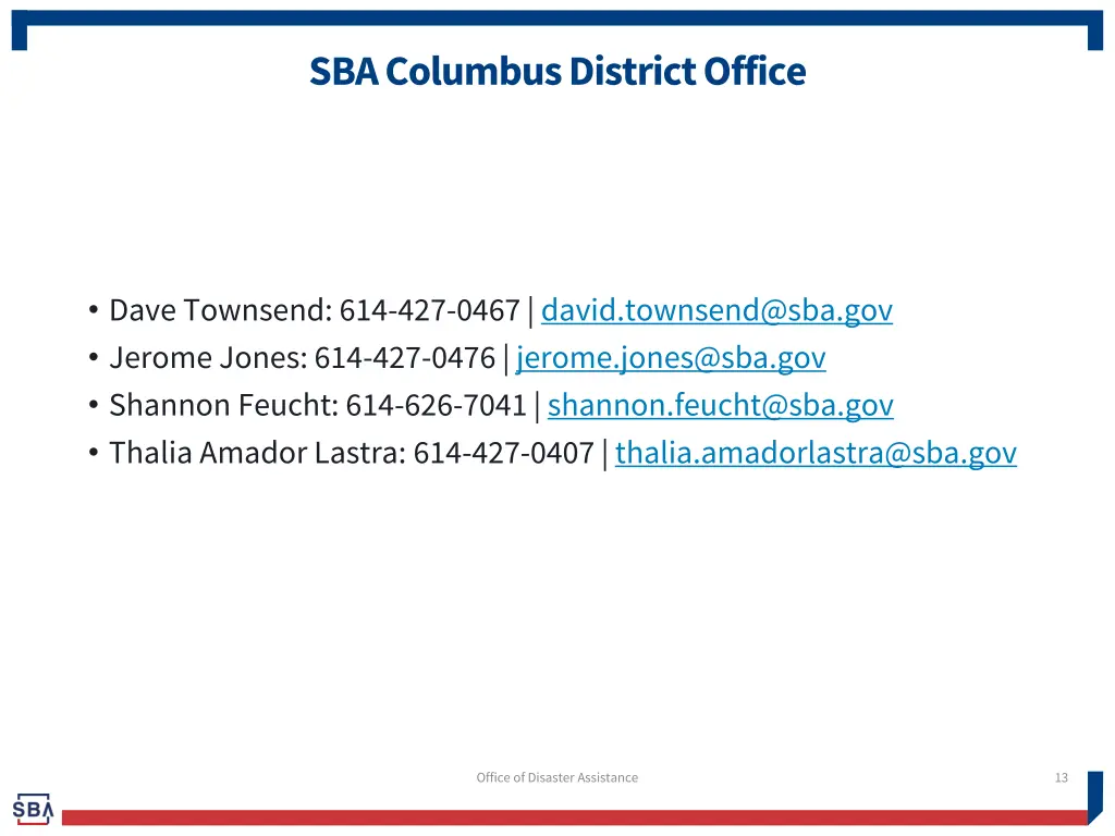 sba columbus district office