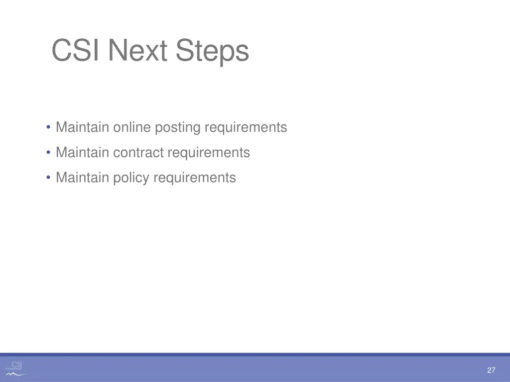 csi next steps 1