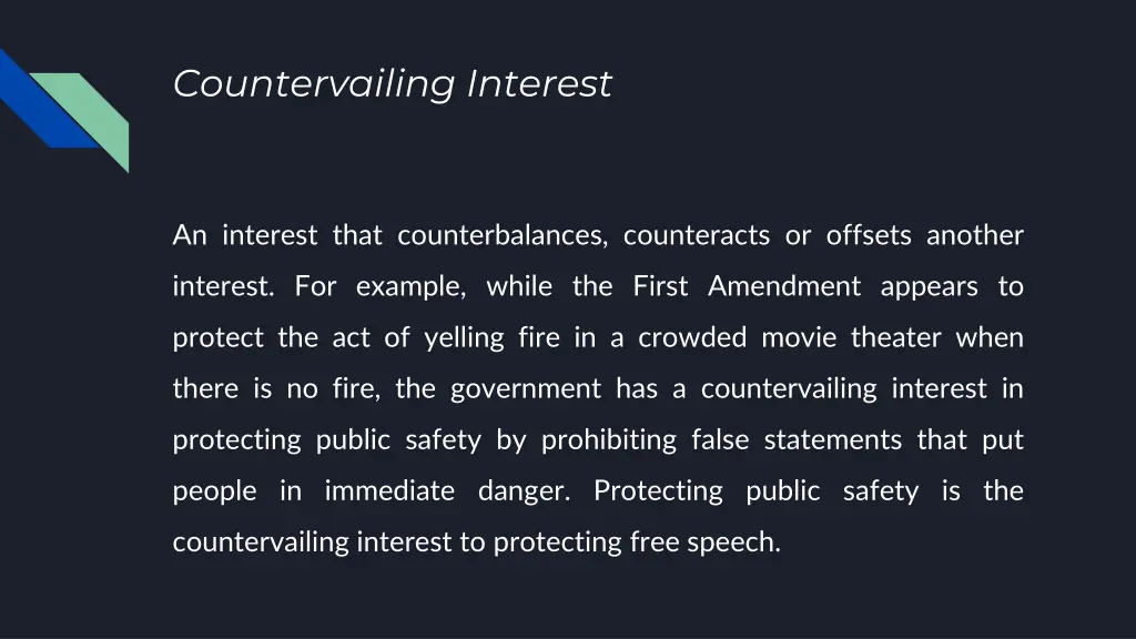 countervailing interest