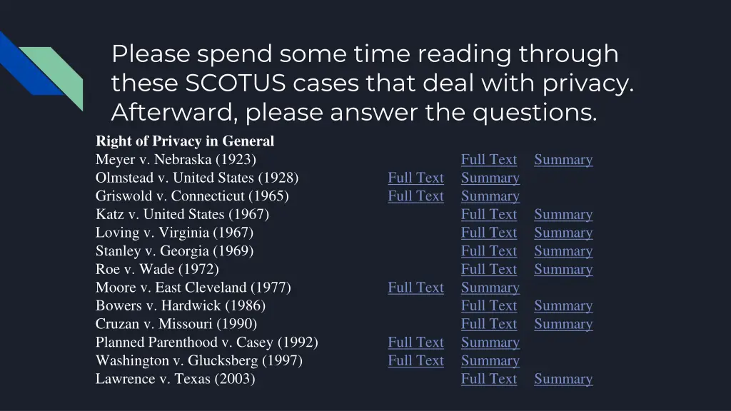 please spend some time reading through these