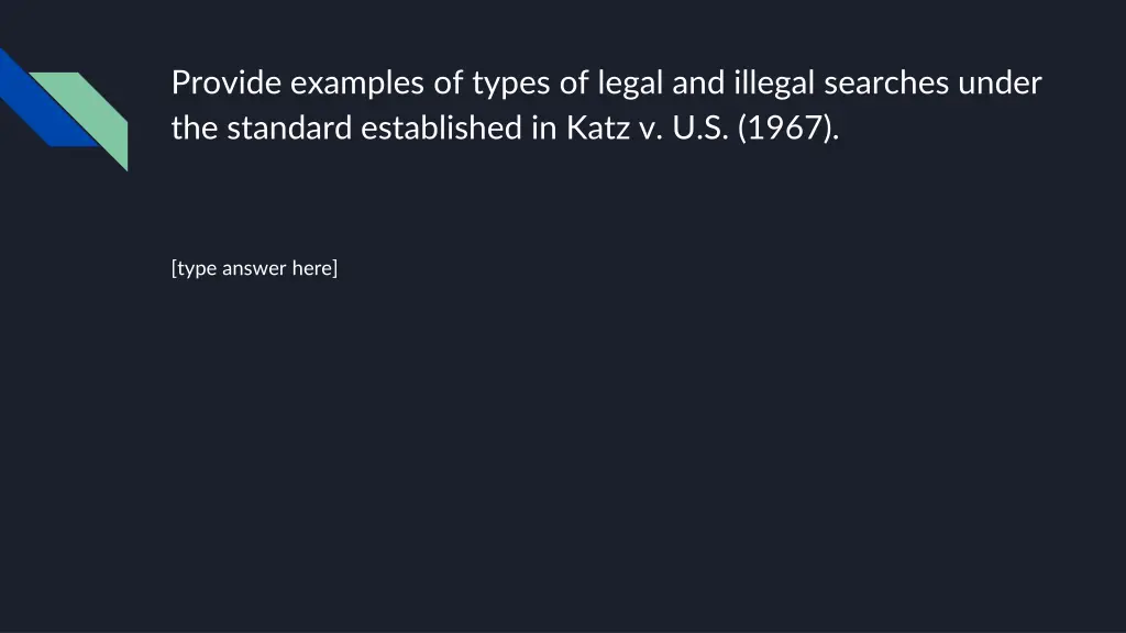 provide examples of types of legal and illegal