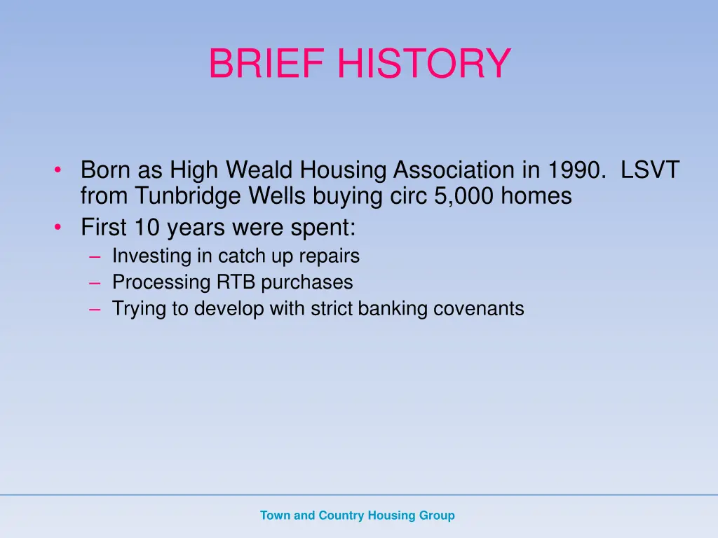 brief history
