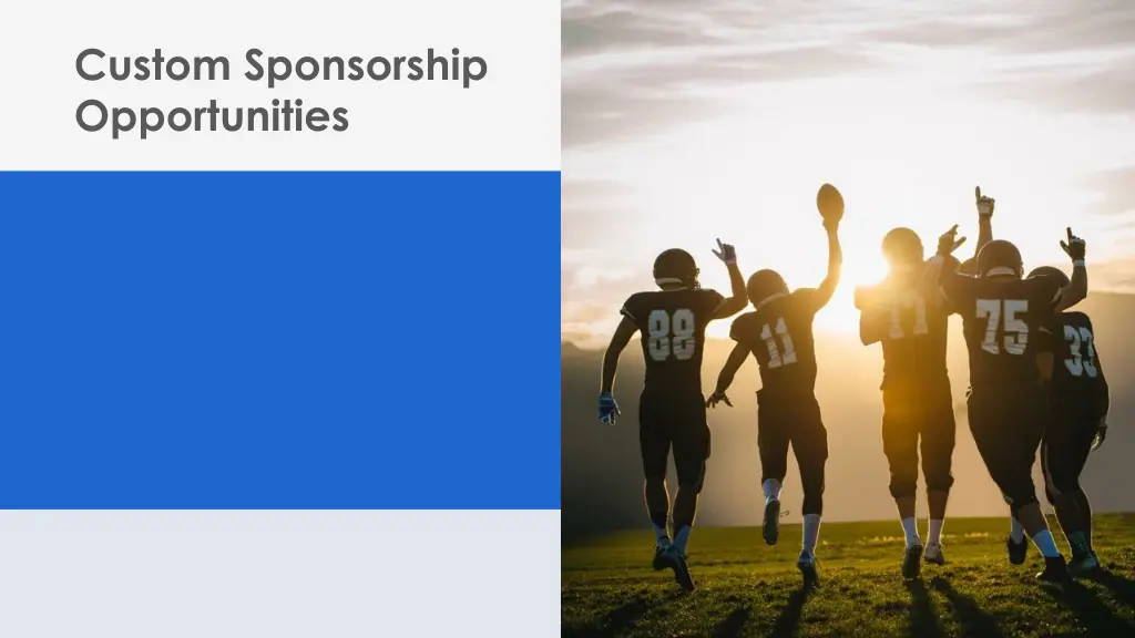 custom sponsorship opportunities
