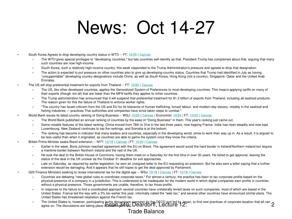 news oct 14 27