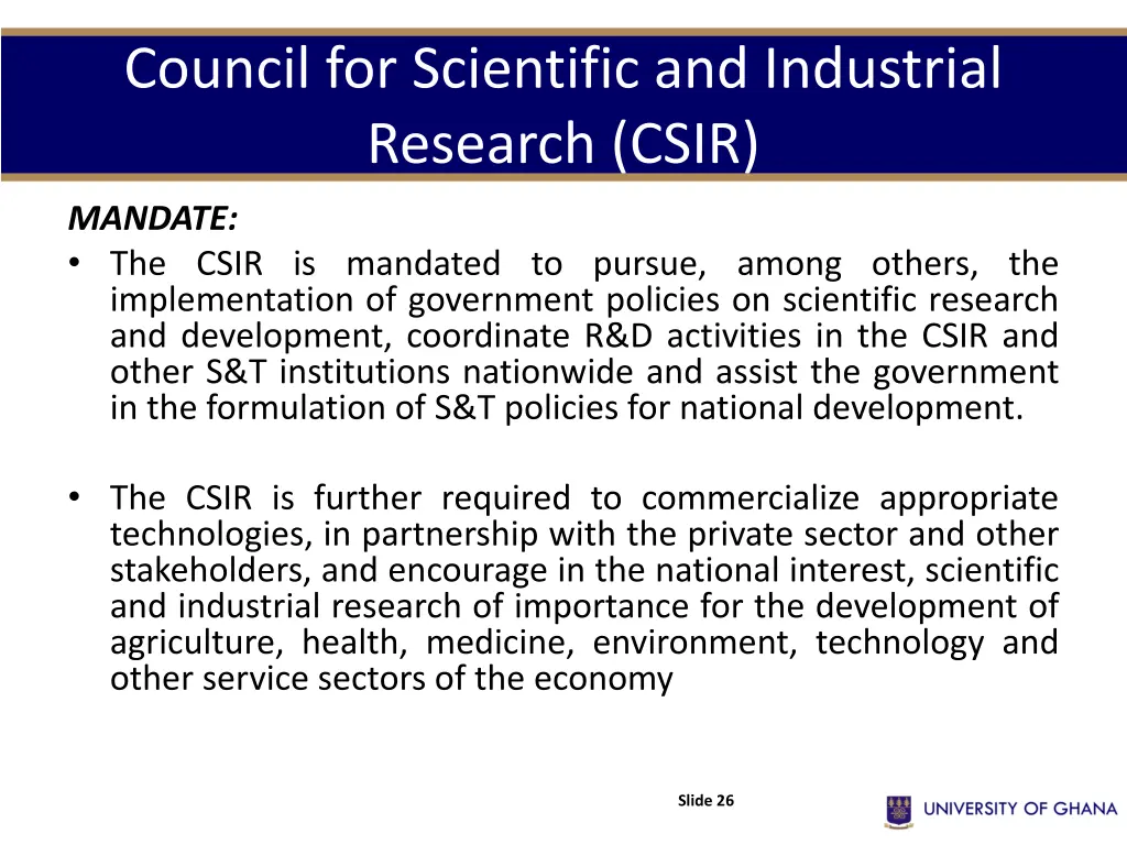 council for scientific and industrial research 1