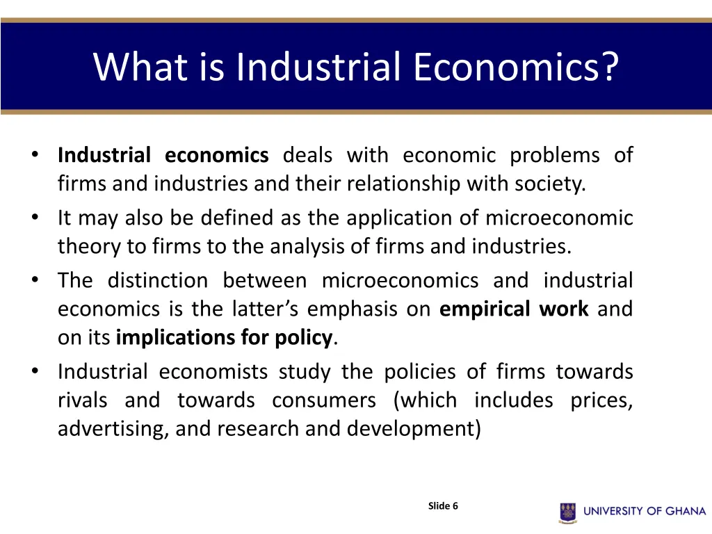 what is industrial economics
