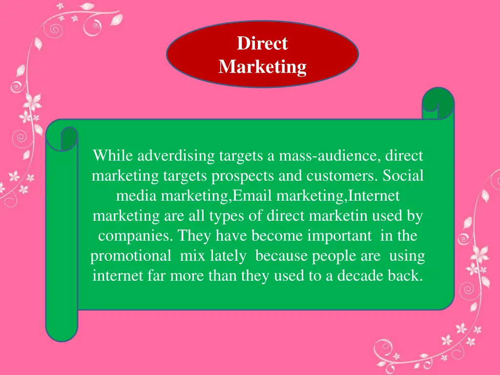 direct marketing