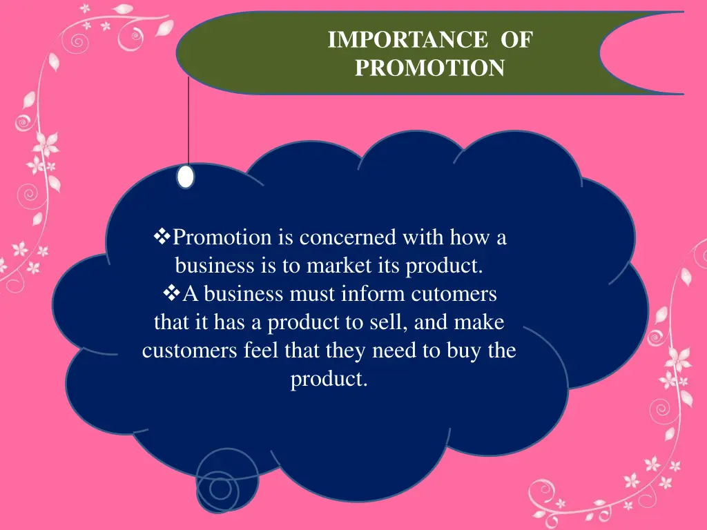 importance of promotion