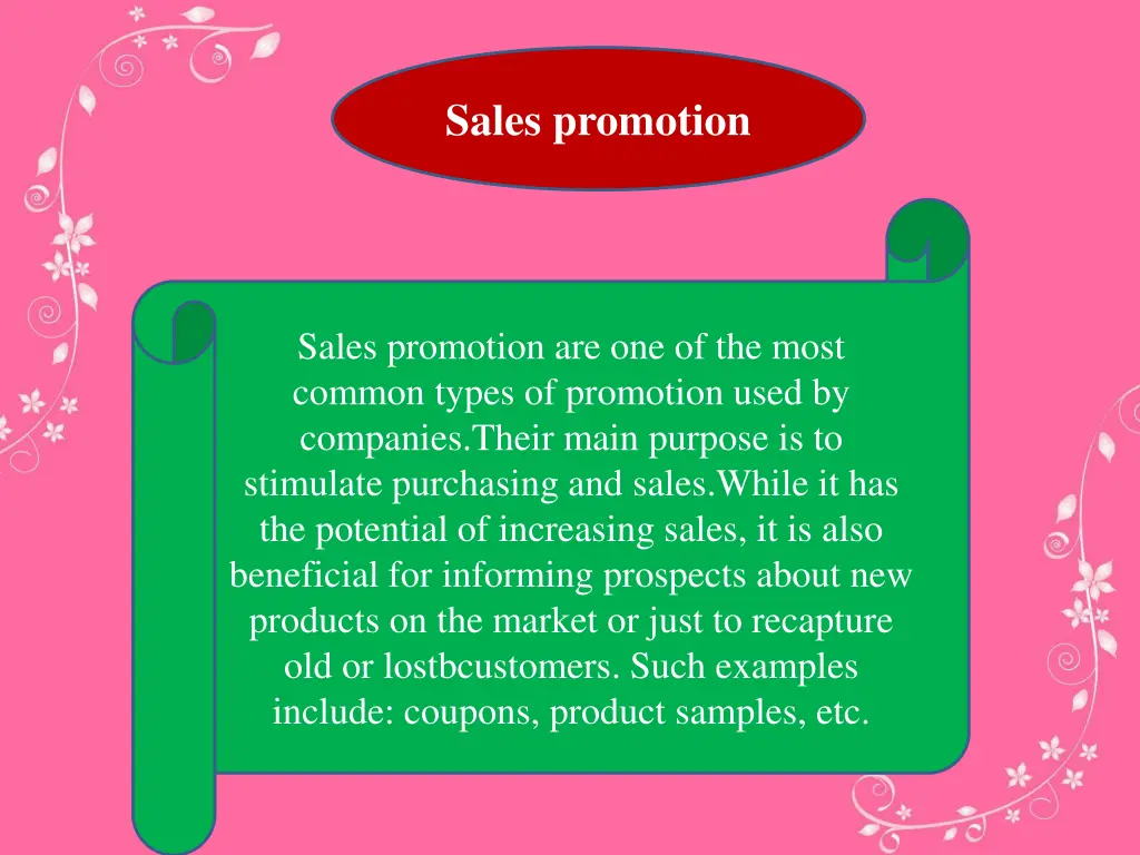sales promotion