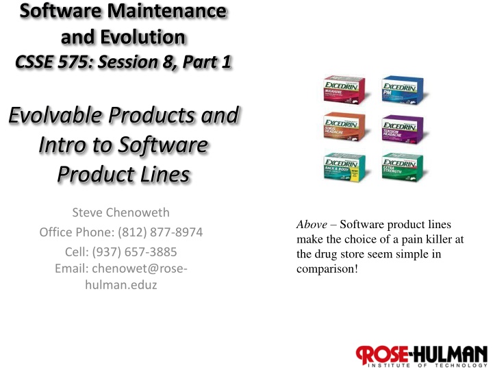 software maintenance and evolution csse