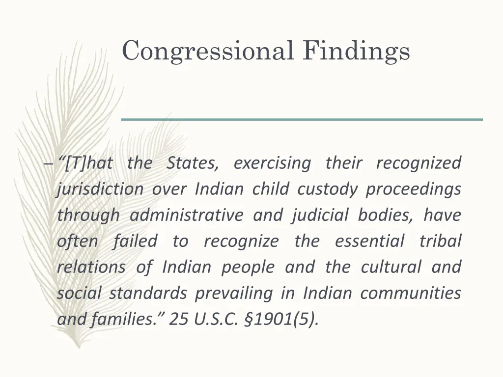 congressional findings 2
