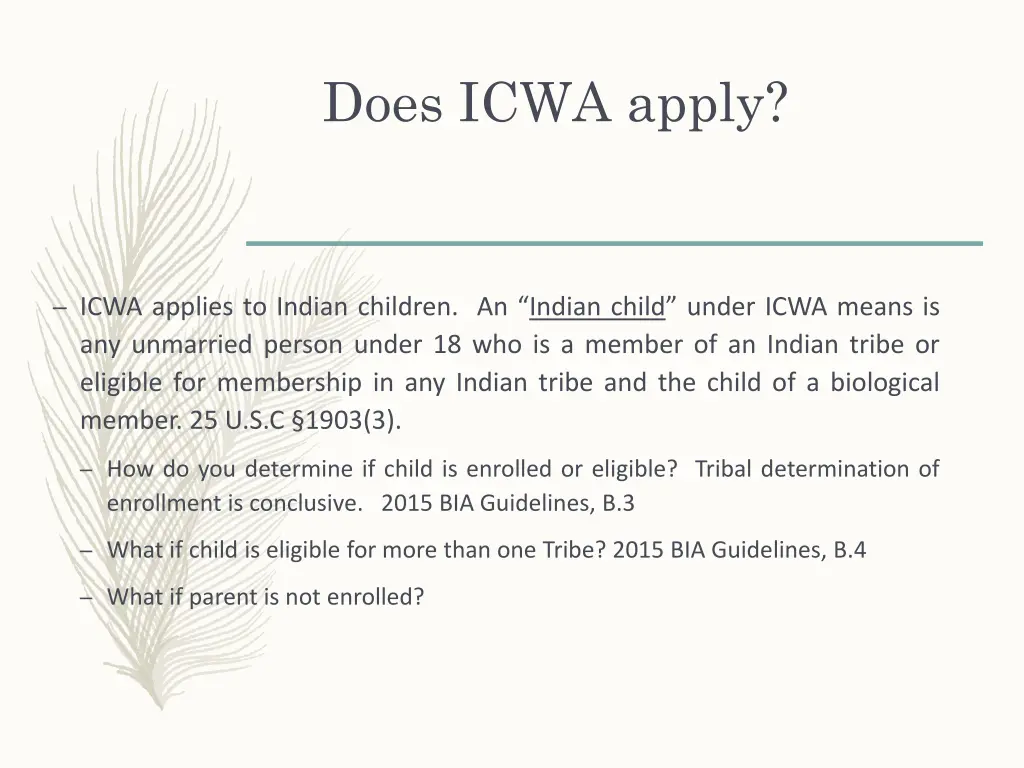 does icwa apply