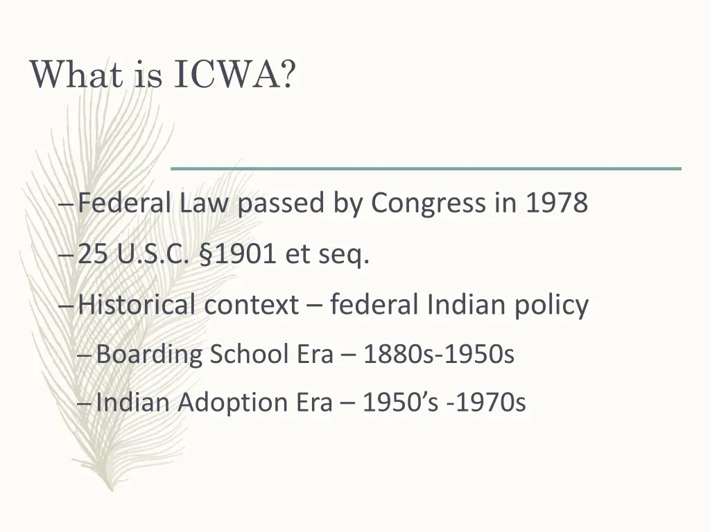 what is icwa