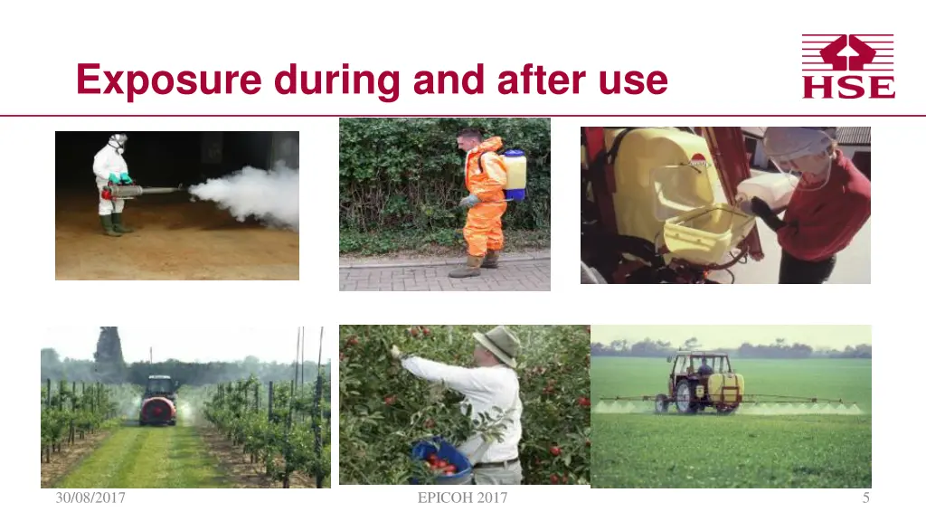 exposure during and after use