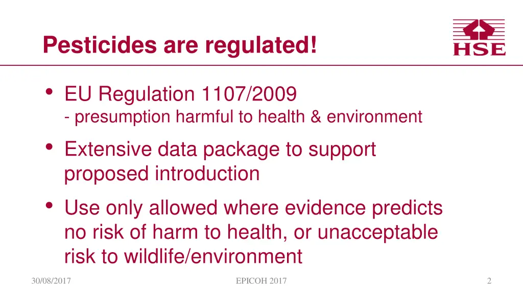 pesticides are regulated