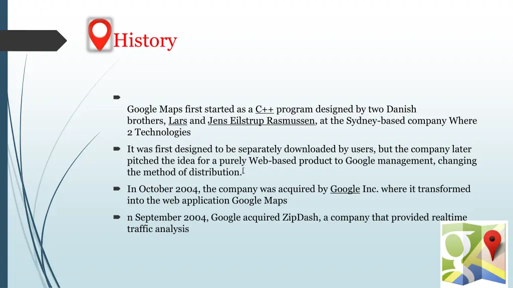 history