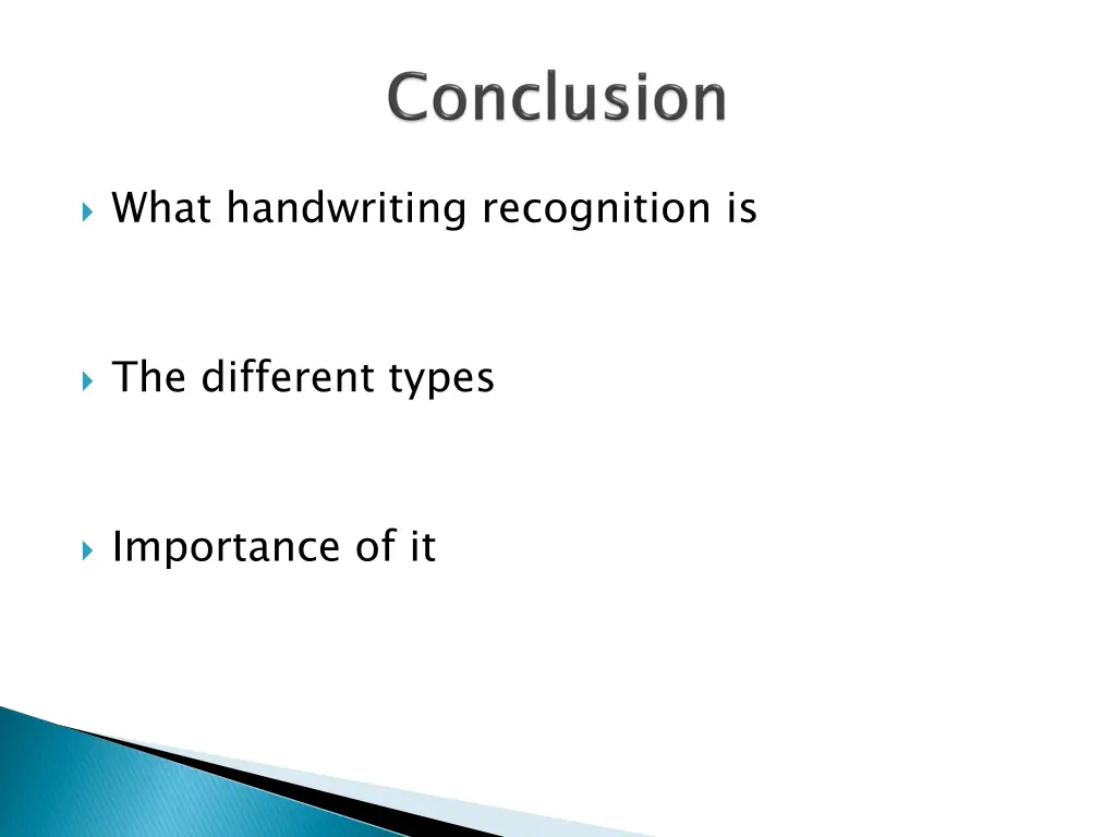 what handwriting recognition is