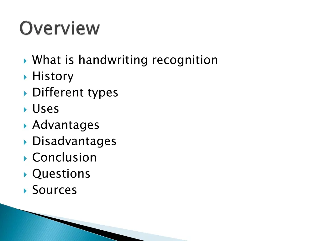 what is handwriting recognition history different