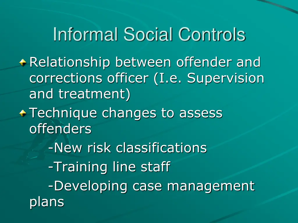 informal social controls