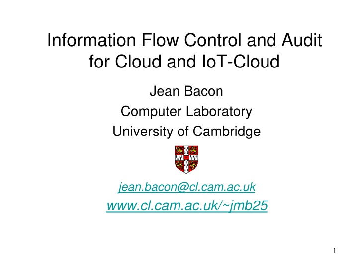 information flow control and audit for cloud