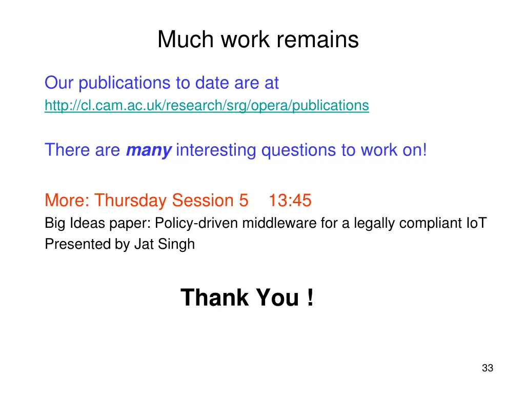 much work remains