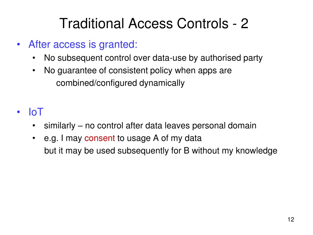 traditional access controls 2