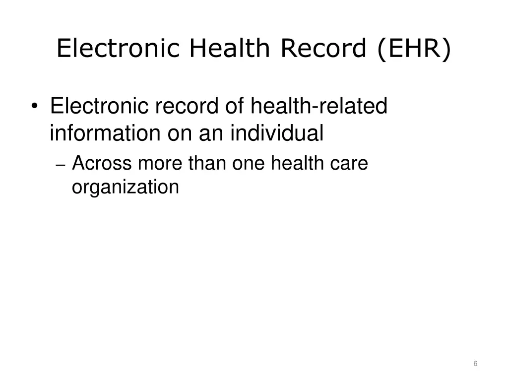 electronic health record ehr