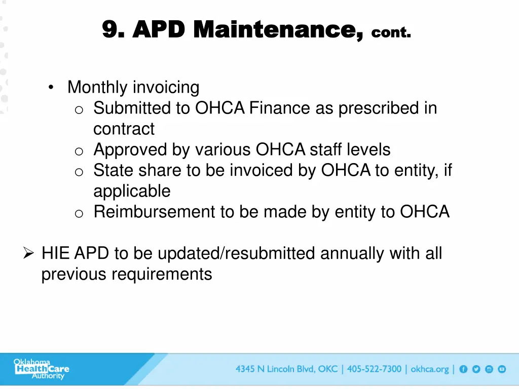 9 apd maintenance 9 apd maintenance cont
