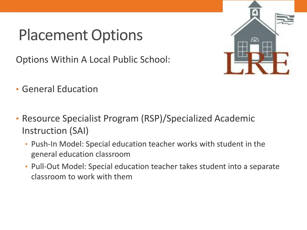 placement options