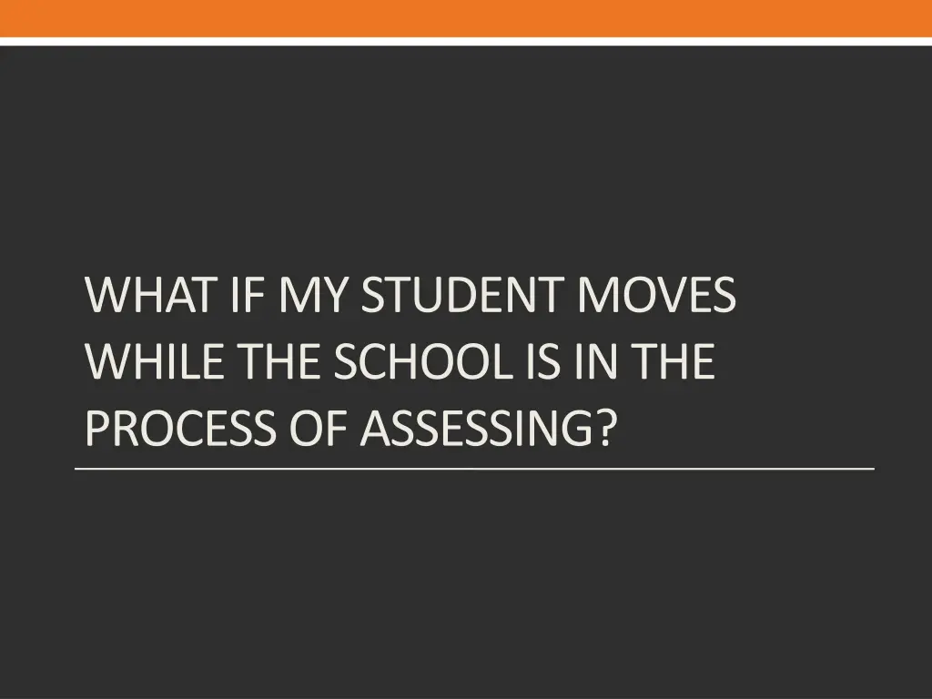 what if my student moves while the school