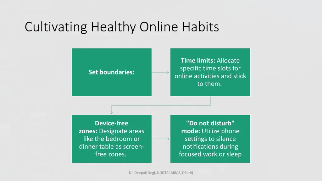 cultivating healthy online habits