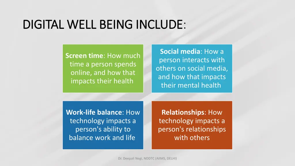 digital well being include digital well being