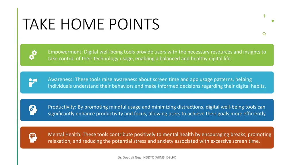 take home points