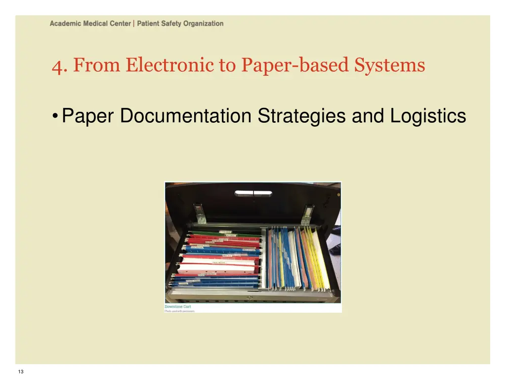 4 from electronic to paper based systems