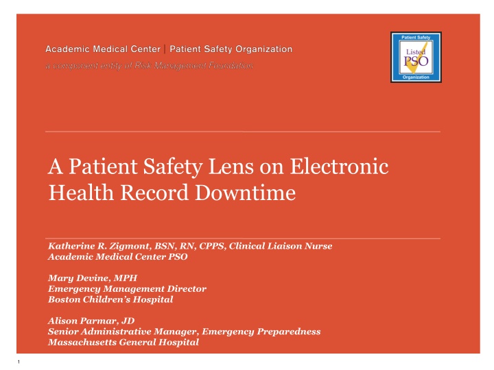 a patient safety lens on electronic health record